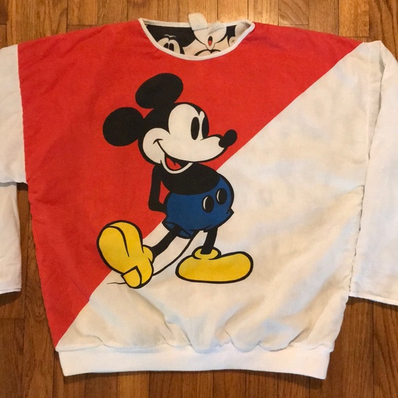 Disney Other - Vintage RARE Reversible Mickey Mouse Sweatshirt